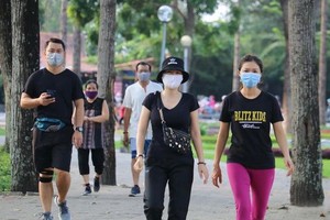 市民在公園做早操。（圖源：TTO）