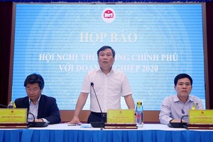 計劃與投資部副部長武大勝（中）在新聞發佈會上發言。（圖源：MPI）