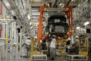 圖為巴西里約熱內盧Resende工業園區的日產汽車組裝廠車間一瞥。（圖源：互聯網）