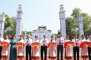 胡志明主席祖先祠堂落成儀式。（圖源：VGP）