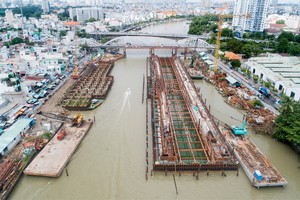 圖為本市治水項目計劃中的第四郡新順防汛水閘工程。（圖源：明軍）