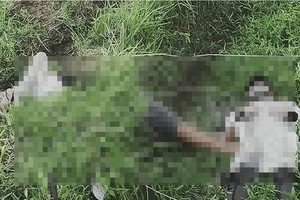 觸電事故現場，兩名青年慘死。（圖源：晉祿）