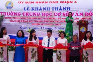 雲屯初中學校落成剪綵儀式。（圖源：秋心）