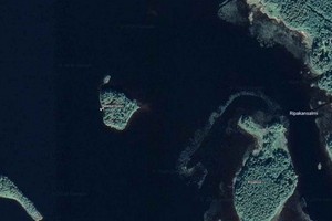 圖中小島為芬蘭原“黑人島”。（圖源：谷歌地圖）