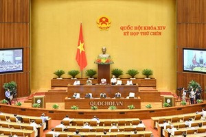 今(15)日，國會第九次會議進入最後一週的工作議程。（圖源：Quochoi.vn）
