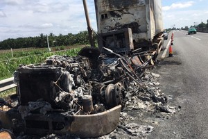 火勢熄滅後的現場。（圖源：H.T）