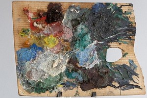 以高價成交的畢加索硬卡紙調色盤。（圖源：互聯網）