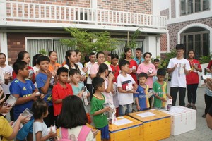 愛心慈善活動一隅。