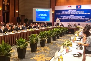 越南歐洲企業對話會現場一隅。（圖源：瓊楊）