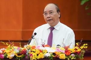 政府總理阮春福會上致詞。（圖源：VGP）