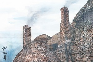 陶瓷窯女孩　何麗華 畫