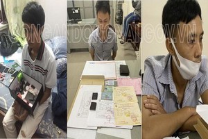 被刑拘的3名嫌疑人。（圖源：同奈公安機關）