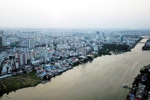 本市正研究將低窪區域規劃成水上都市。