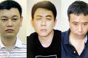 被起訴的 3名嫌犯，左圖起依次為阮英玉、阮煌忠及范光勇。（圖源：警方提供）
