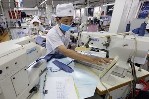 平陽紡織公司向外國出口產品。（圖源：陳越）