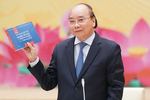 阮春福總理在會上致詞。（圖源：光孝）