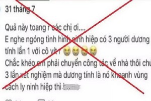 圖為 C.T.T.H在社交網上發佈的失實疫情資訊內容。（圖源：臉書截圖）