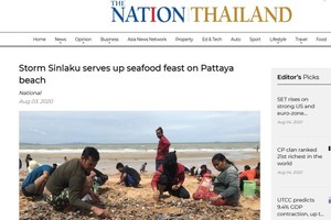 泰國《民族報》網站截圖。