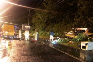 交警趕抵現場勘查事故原因。（圖源：TQ）