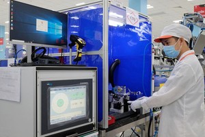 溫納集團的呼吸機零配件生產車間。（圖源：Vingroup）