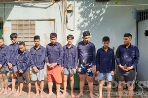 被捕的劫匪團夥。（圖源：市公安報）