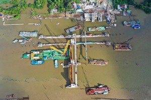 圖為本市治水項目中的枯樹防汛水閘工程。（圖源：Zing）