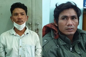 被捕的 2 名殺人嫌犯山桔（左圖）及金崔。（圖源：警方提供）