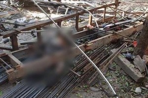 爆破現場。（圖源：明玉）