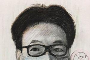 政府副總理武德膽指導防控疫情的畫作。