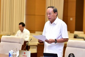 公安部副部長黎貴王上將在會上發言。（圖源：玉成）