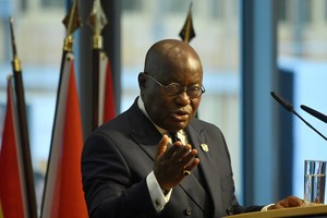 西非國家經濟共同體(西共體)主席、加納總統阿庫福-阿多。（圖源：路透社）