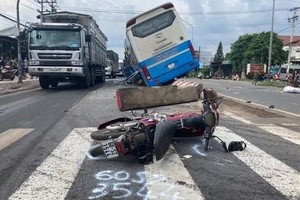 車禍現場。（圖源：越通社）