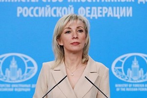 俄羅斯外交部發言人扎哈羅娃。（圖源：俄新社）