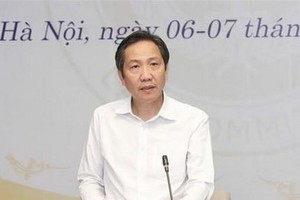 內務部副部長陳英俊在會上闡述政府呈文。（圖源：T.Nam）