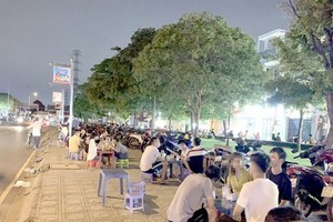 第九郡胡氏思街的公園被霸佔作為買賣地方。