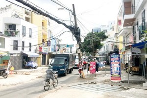 裴廷粹街民眾已清拆住房，等待向施工單位移交場地。