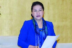 國會主席阮氏金銀。（圖源：越通社）