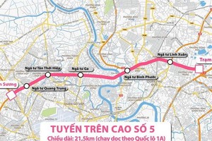 市交通運輸廳建議在2021年至2025年階段投建五號高架路。