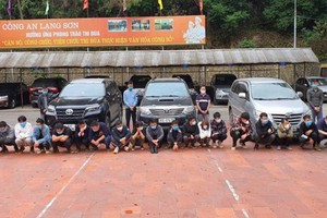 非法入境的20名外籍人員被查獲。（圖源：明海）