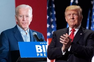 現任美國總統共和黨候選人特朗普（右）和民主黨對手拜登（左）。（圖源：互聯網）