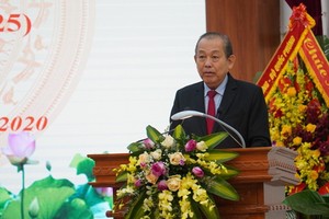 政府常務副總理張和平在大會上致詞。（圖源：政府總監察署）