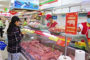 Co.opmart連鎖超市售賣平抑價格的豬肉。