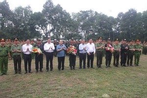 保護隆城機場區域治安小組成立儀式。（圖源：明長）