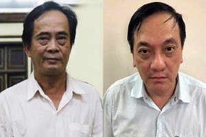 BIDV銀行原副總經理陳陸郎（右圖）與段映創。（圖源：廷長）