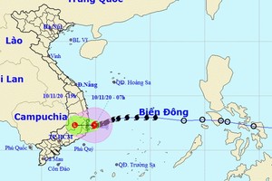 圖為12號颱風移動方向。（圖源：國家水文氣象預報中心）