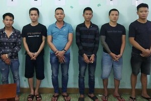 被抓獲的涉案團夥成員。（圖源：警方提供）