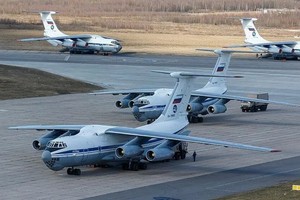 俄羅斯裝備的伊爾-76運輸機。（圖源：Getty Images）