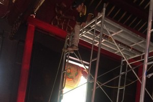 霞漳會館繼續展開二期階段的維修及加固工程。