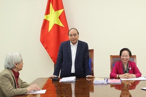 政府總理阮春福會上致詞。（圖源：越通社）