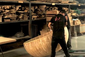 利用木屑來設計的一種產品。